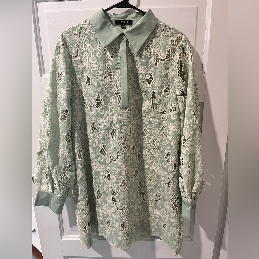 Green Lace Dress by FORE